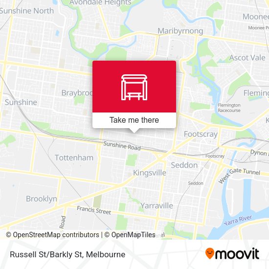 Russell St/Barkly St map