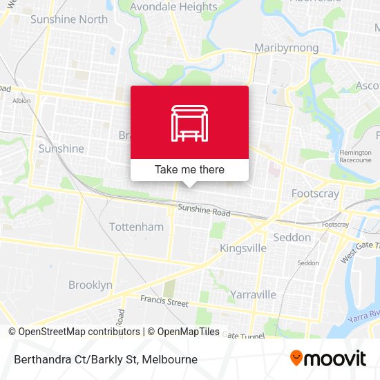 Berthandra Ct/Barkly St map