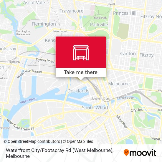 Waterfront City / Footscray Rd (West Melbourne) map