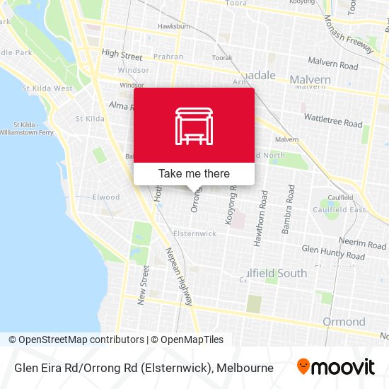 Glen Eira Rd / Orrong Rd (Elsternwick) map