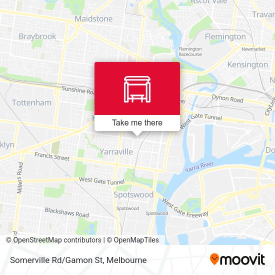 Somerville Rd/Gamon St map