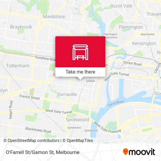 Mapa O'Farrell St/Gamon St