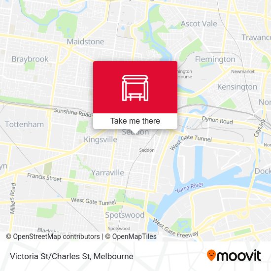Victoria St/Charles St map