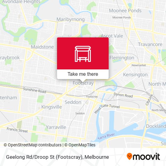 Mapa Geelong Rd / Droop St (Footscray)