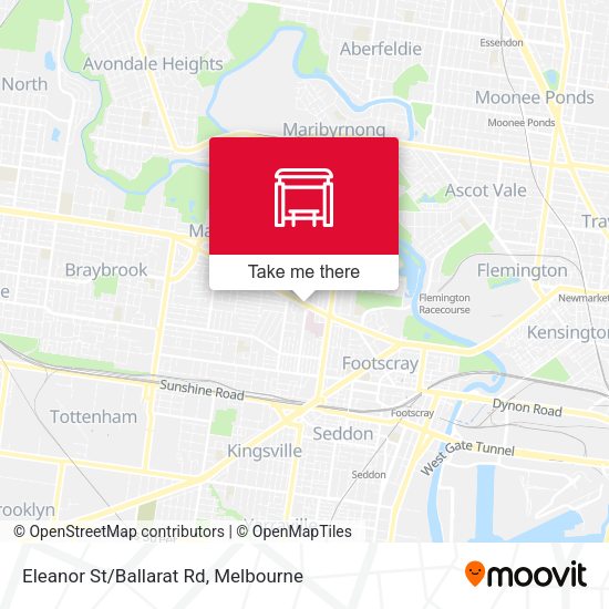 Eleanor St/Ballarat Rd map