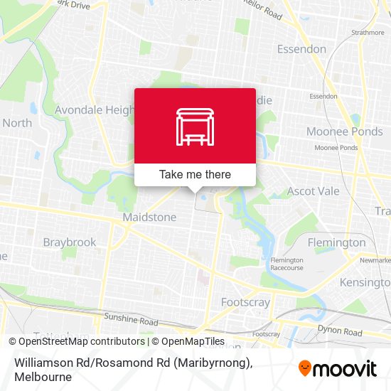 Mapa Williamson Rd / Rosamond Rd (Maribyrnong)