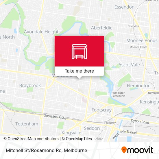 Mitchell St/Rosamond Rd map