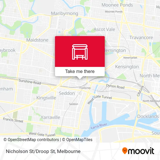Mapa Nicholson St/Droop St