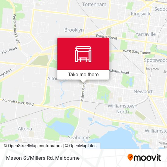 Mason St/Millers Rd map