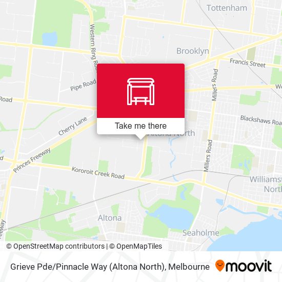 Grieve Pde / Pinnacle Way (Altona North) map