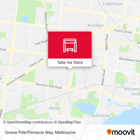 Mapa Grieve Pde/Pinnacle Way