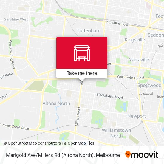 Marigold Ave / Millers Rd (Altona North) map