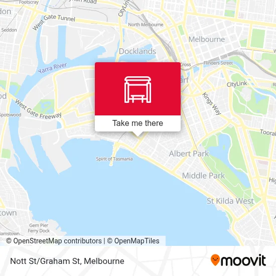 Mapa Nott St/Graham St