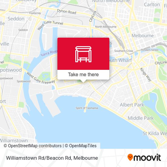 Williamstown Rd/Beacon Rd map