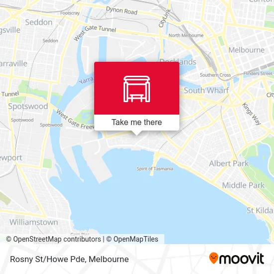 Mapa Rosny St/Howe Pde