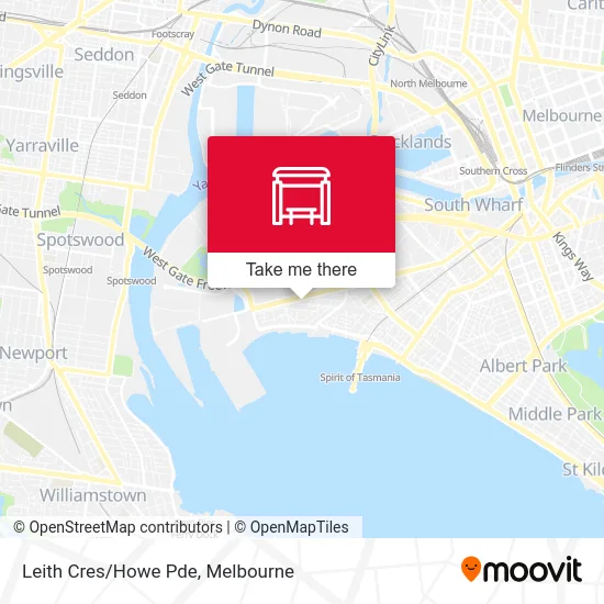 Mapa Leith Cres/Howe Pde