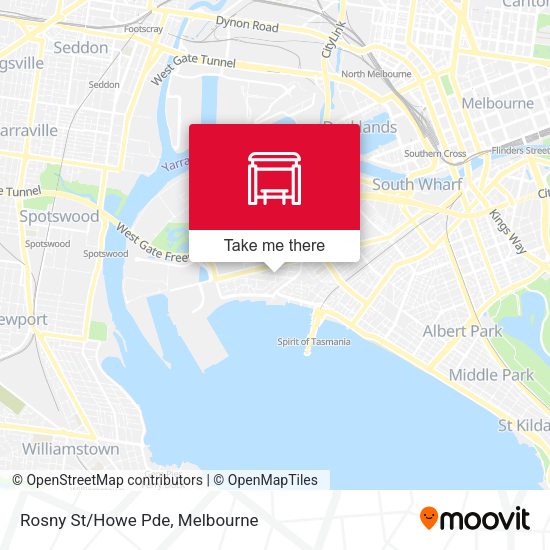 Rosny St/Howe Pde map
