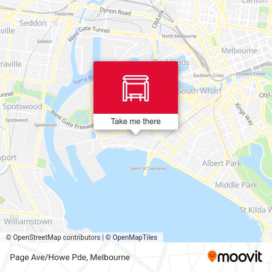Page Ave/Howe Pde map