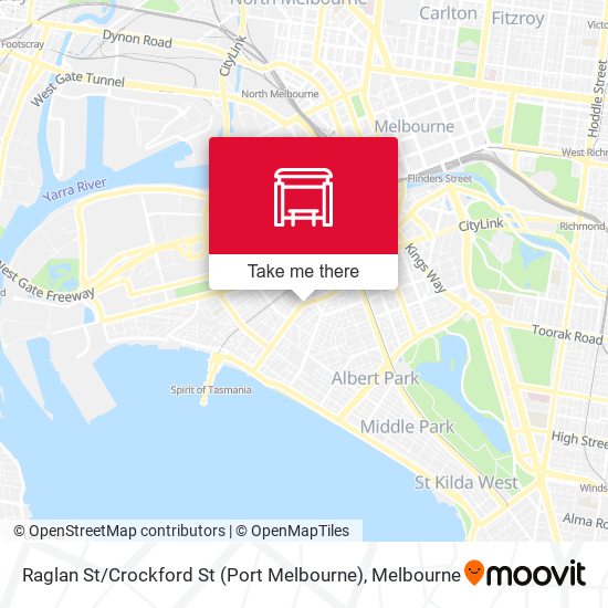 Raglan St / Crockford St (Port Melbourne) map