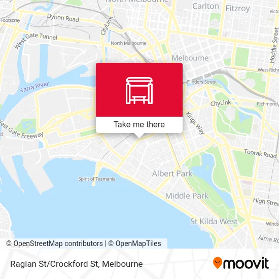 Mapa Raglan St/Crockford St