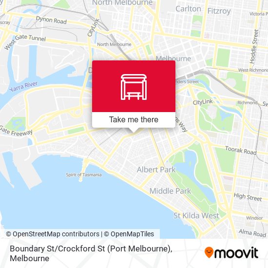 Boundary St / Crockford St (Port Melbourne) map