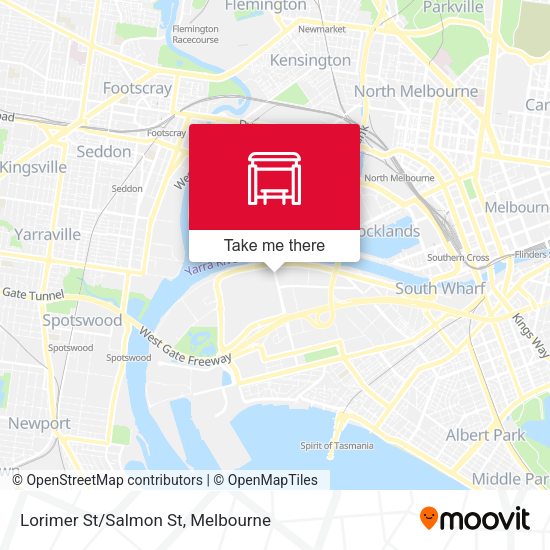 Lorimer St/Salmon St map