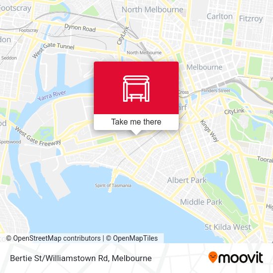 Bertie St/Williamstown Rd map