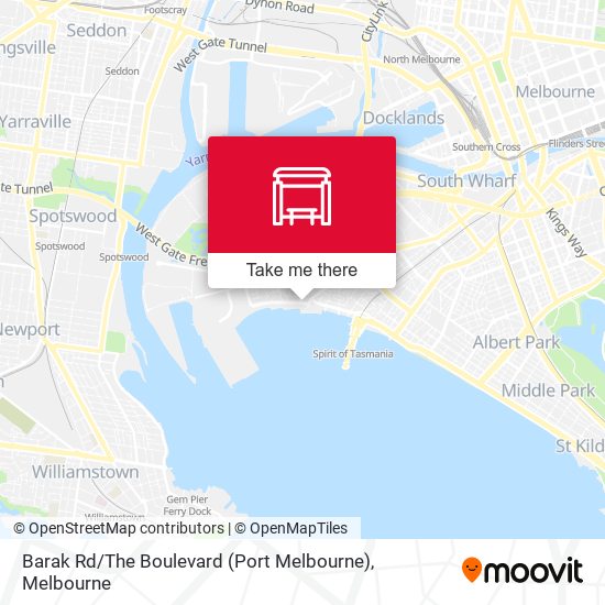 Barak Rd / The Boulevard (Port Melbourne) map