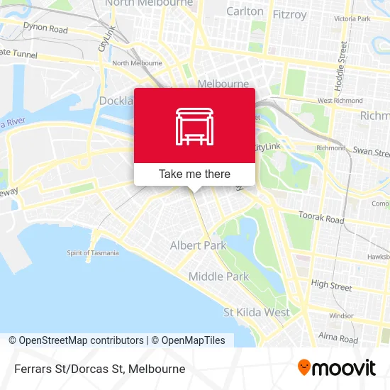 Mapa Ferrars St/Dorcas St