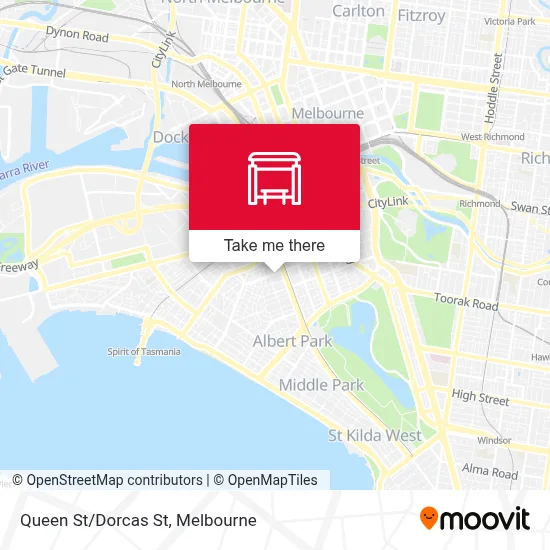 Mapa Queen St/Dorcas St