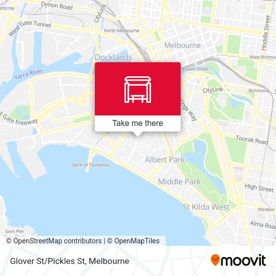 Glover St/Pickles St map