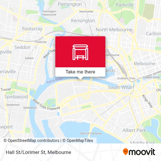 Mapa Hall St/Lorimer St