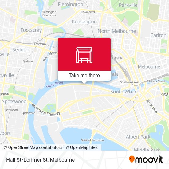 Hall St/Lorimer St map