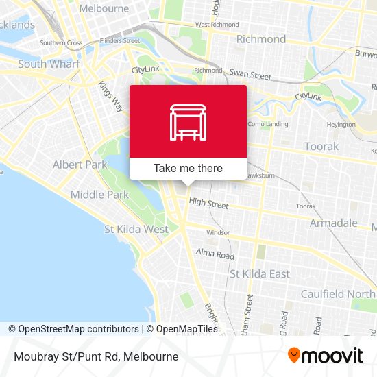 Moubray St/Punt Rd map
