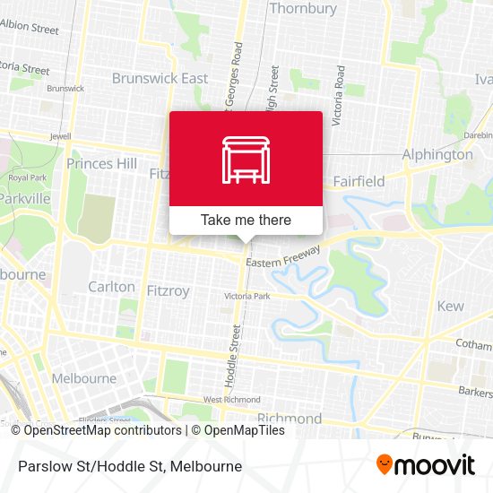Parslow St/Hoddle St map