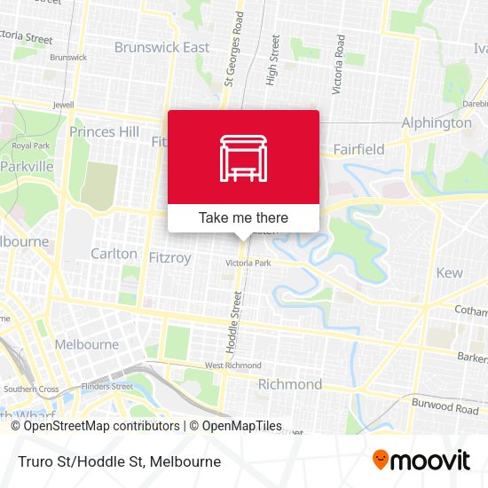 Truro St/Hoddle St map
