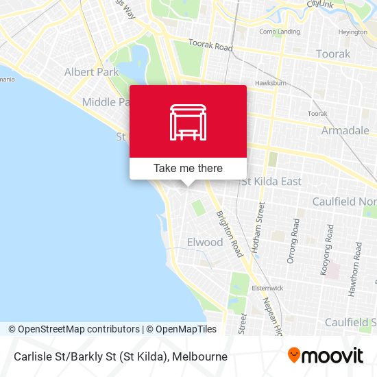 Carlisle St / Barkly St (St Kilda) map