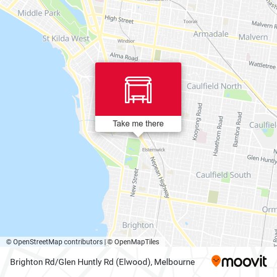 Brighton Rd / Glen Huntly Rd (Elwood) map