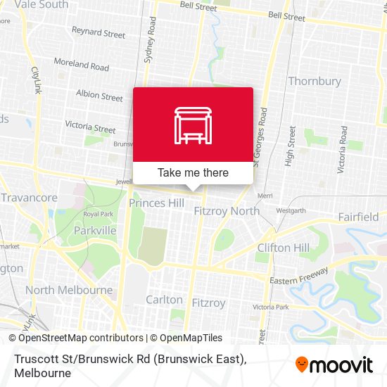 Mapa Truscott St / Brunswick Rd (Brunswick East)