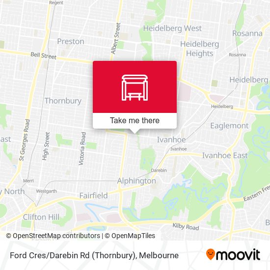 Ford Cres / Darebin Rd (Thornbury) map