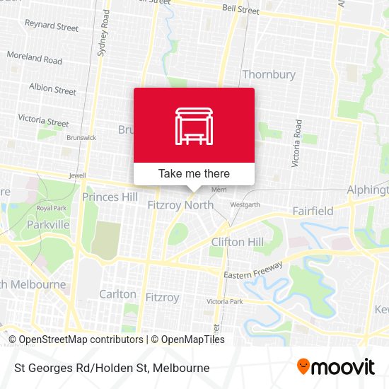 St Georges Rd/Holden St map