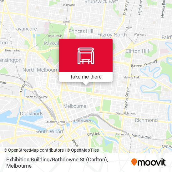 Exhibition Building / Rathdowne St (Carlton) map