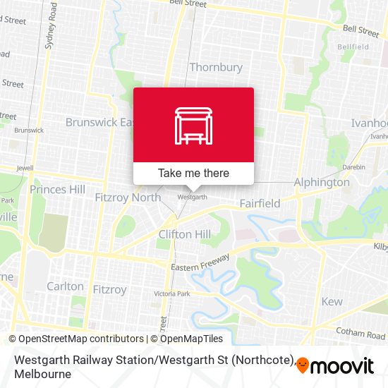 Westgarth Railway Station / Westgarth St (Northcote) map