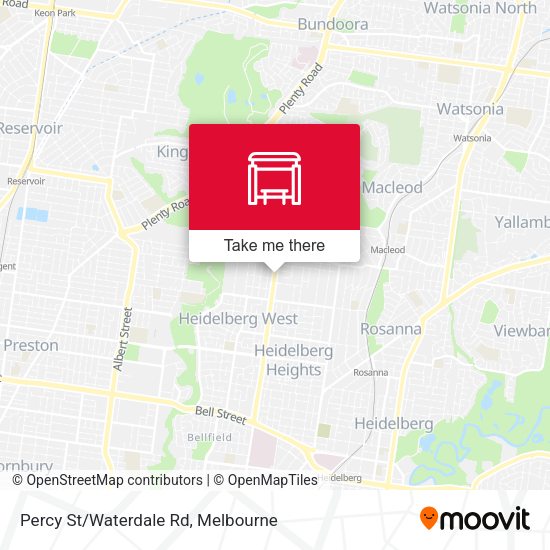 Percy St/Waterdale Rd map