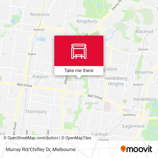Mapa Murray Rd/Chifley Dr