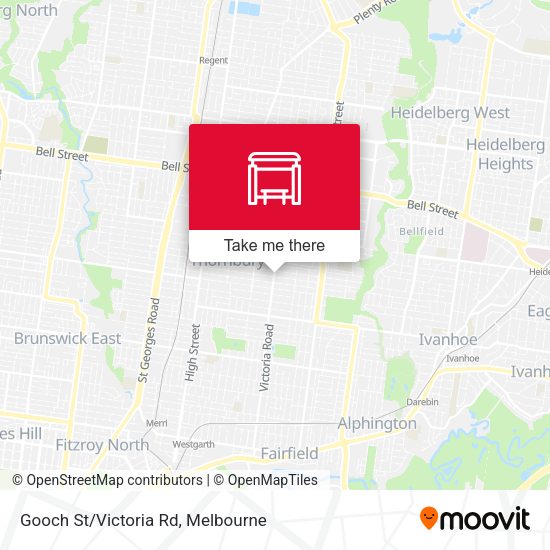 Gooch St/Victoria Rd map