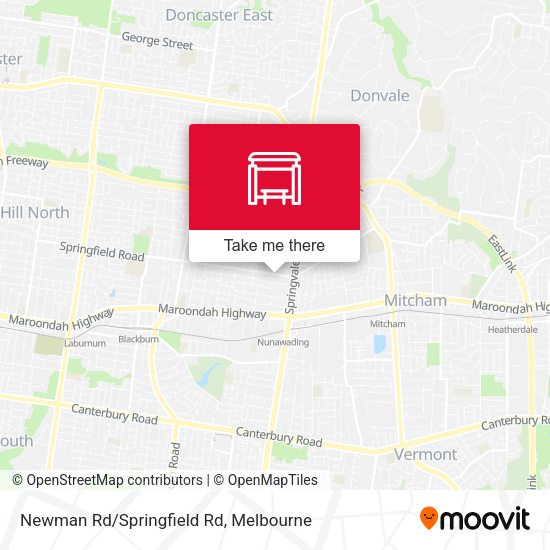 Newman Rd/Springfield Rd map