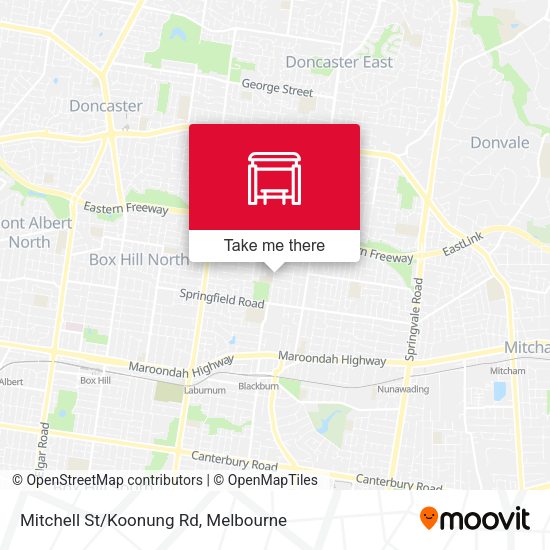 Mitchell St/Koonung Rd map