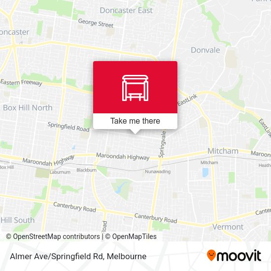Almer Ave/Springfield Rd map