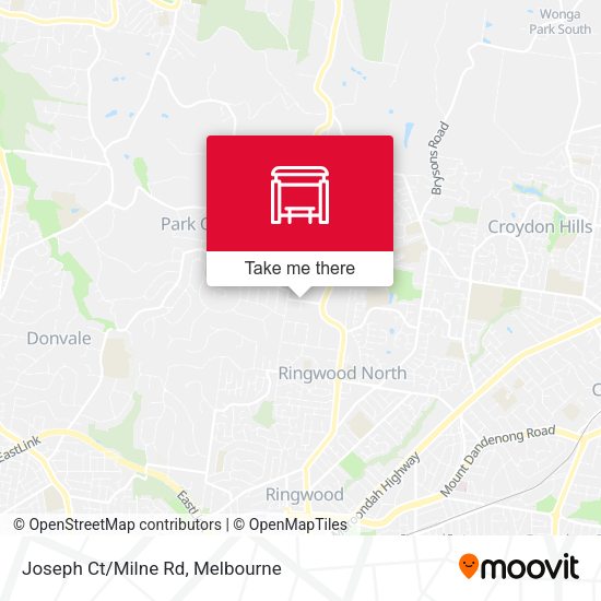 Joseph Ct/Milne Rd map